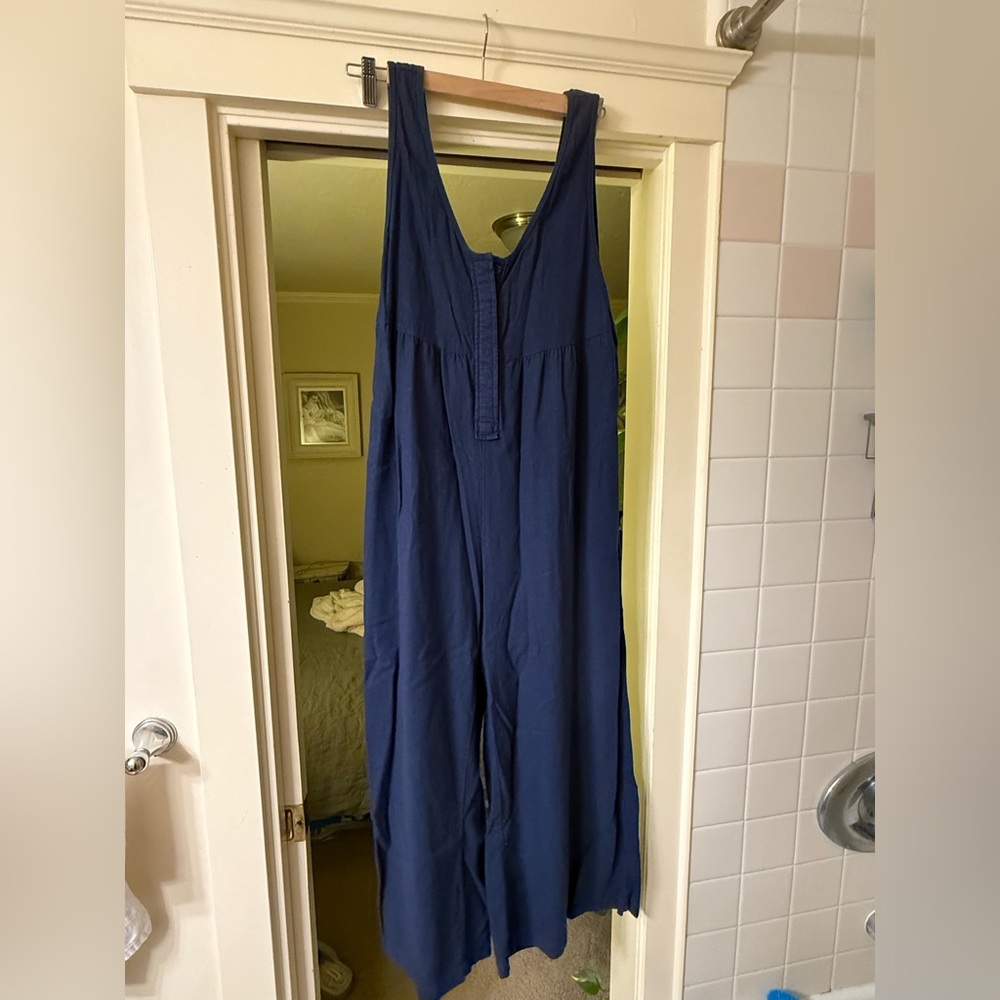 Neve and hawk (long way) Navy Blue Sleeveless Jumpsuit